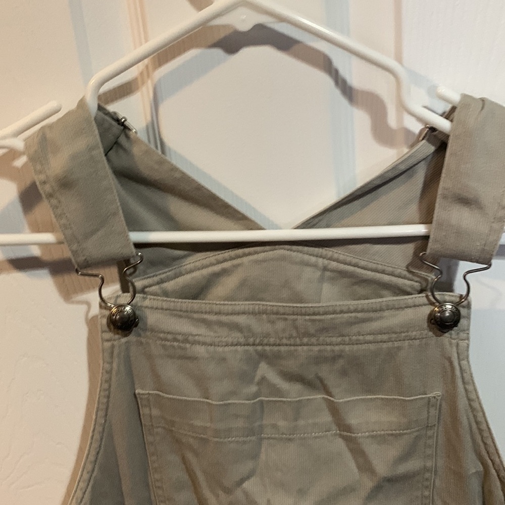 Woolrich khaki overall long dress  cottagecore 100% cotton - Picture 5 of 8